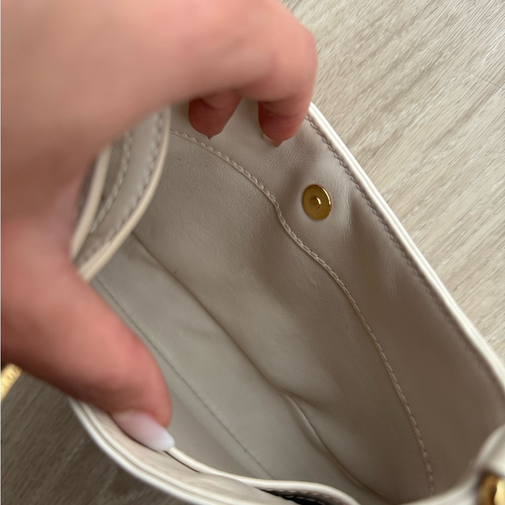 Prada Cleo Patent Leather Bag Cream - Picture 3 of 16
